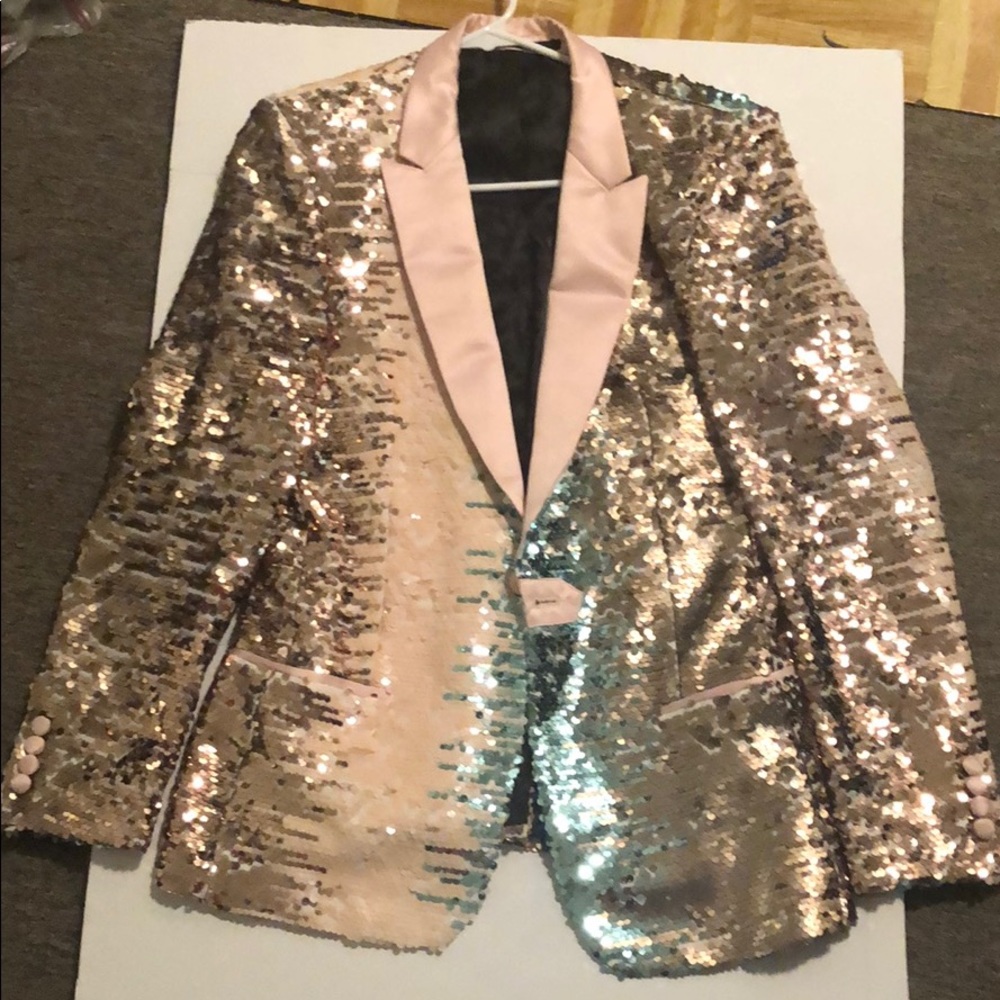 Men’s Pastel Sequin Blazer from ASOS!
